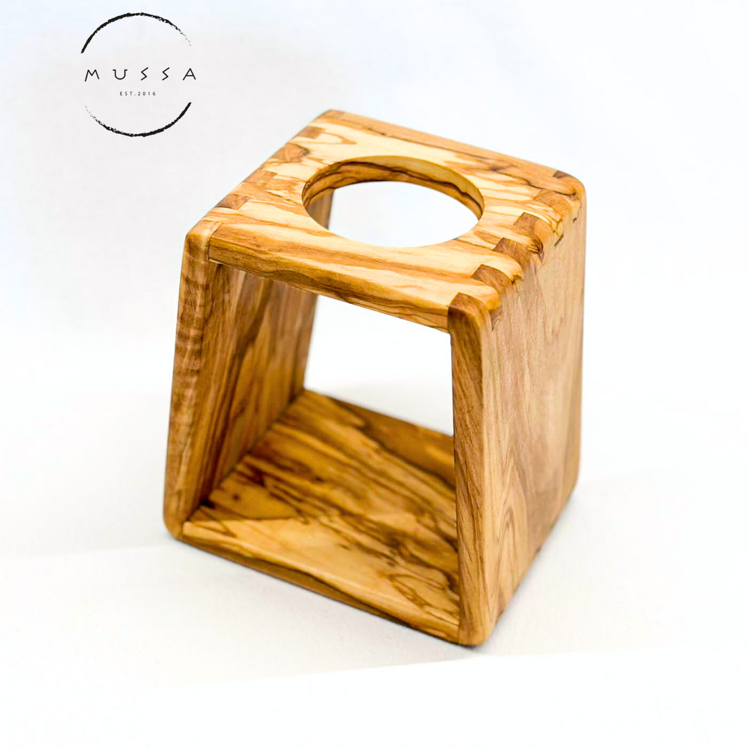 Olivewood Pour Over Coffee Stand