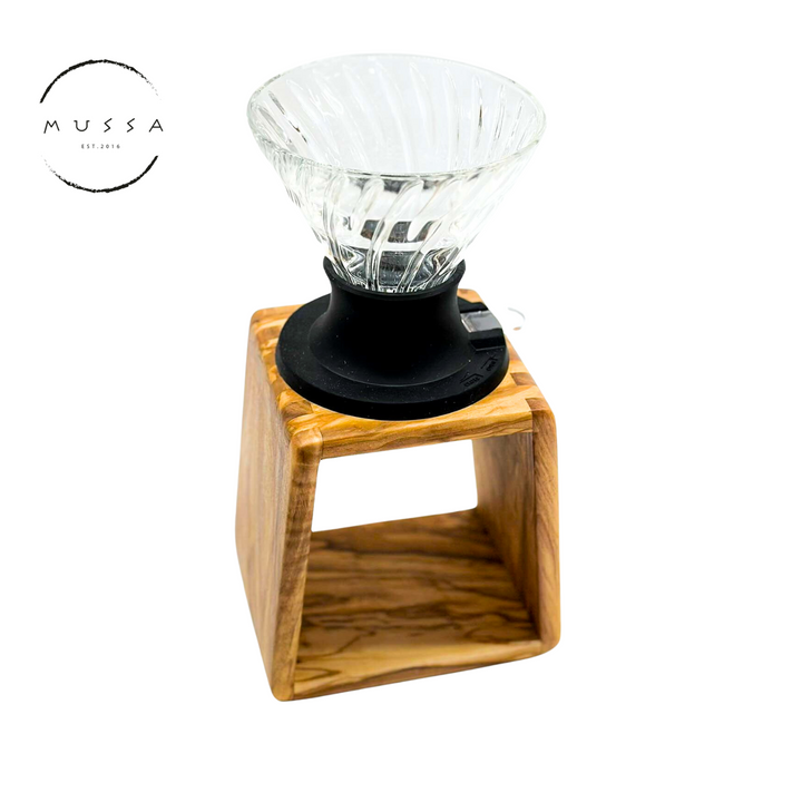 Olivewood Pour Over Coffee Stand