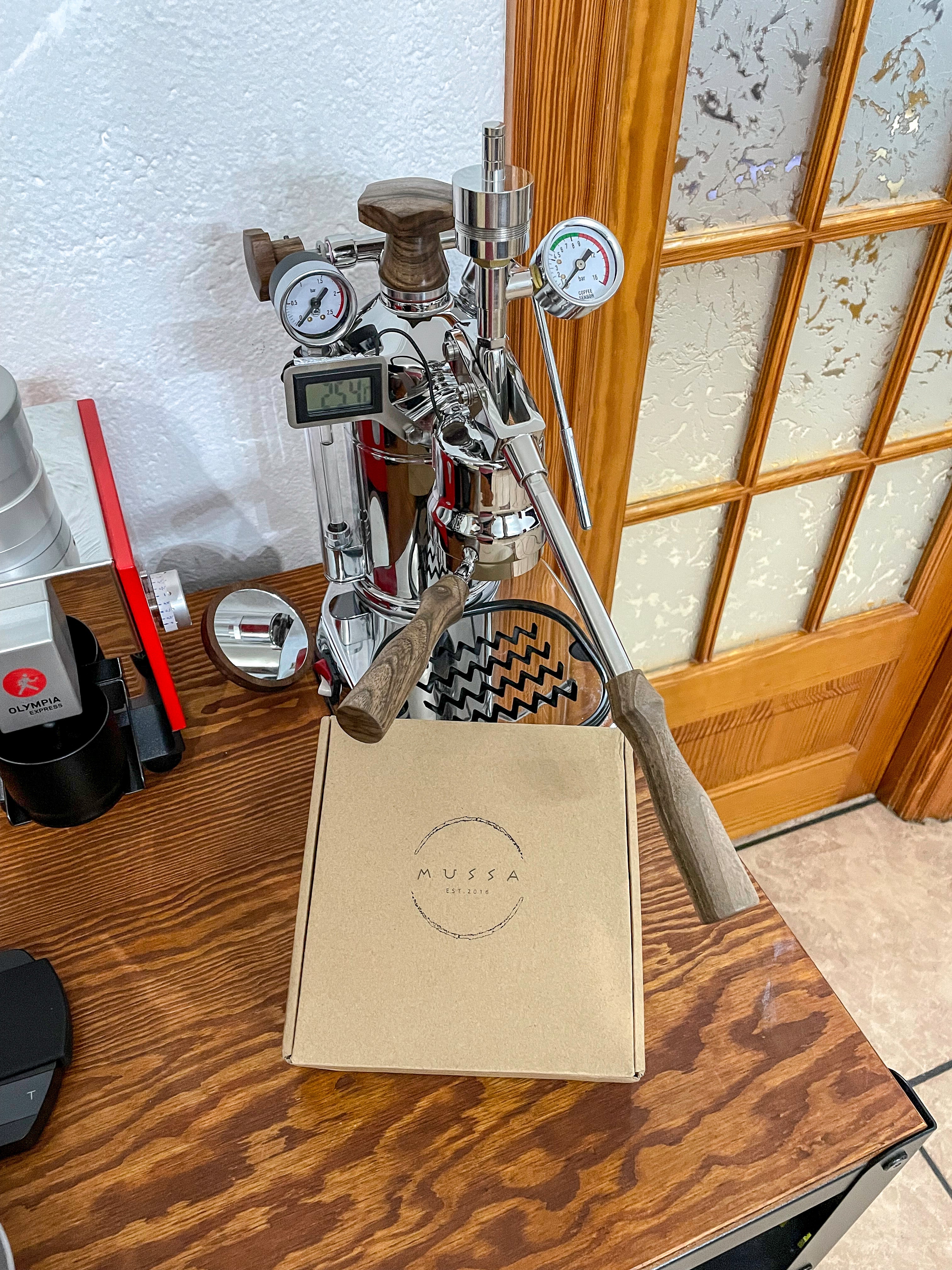 Walnut kit for La Pavoni espresso machine – Mussatampers