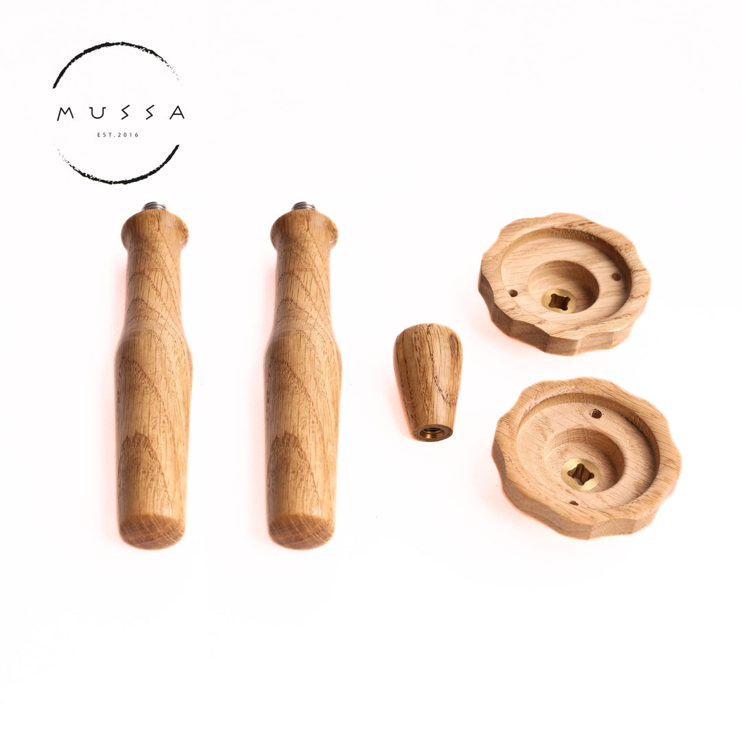 Rocket espresso kit (new design knobs) - wood selection