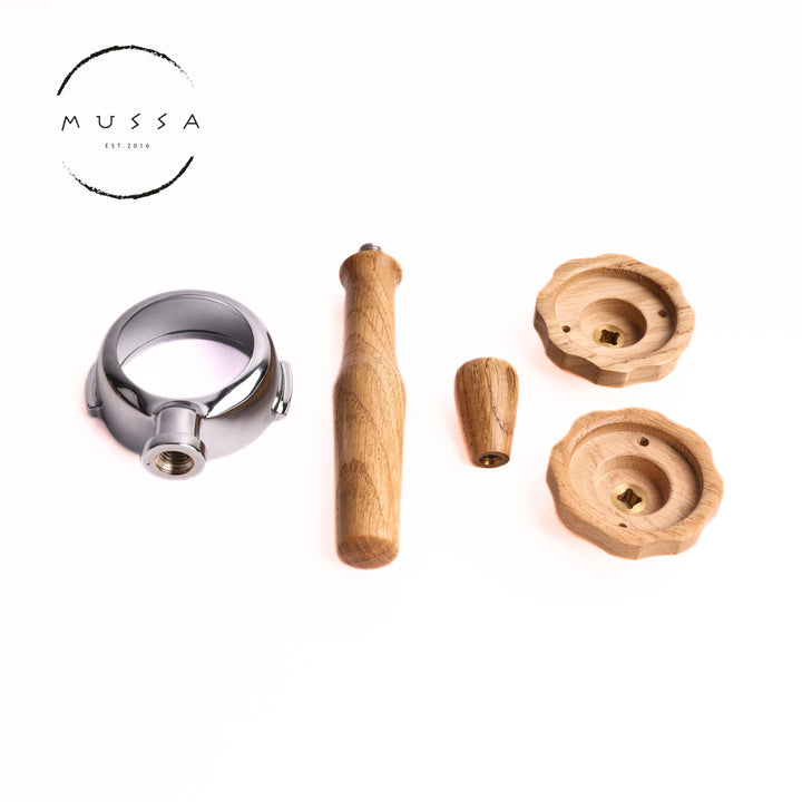 Rocket espresso kit (new design knobs) - wood selection