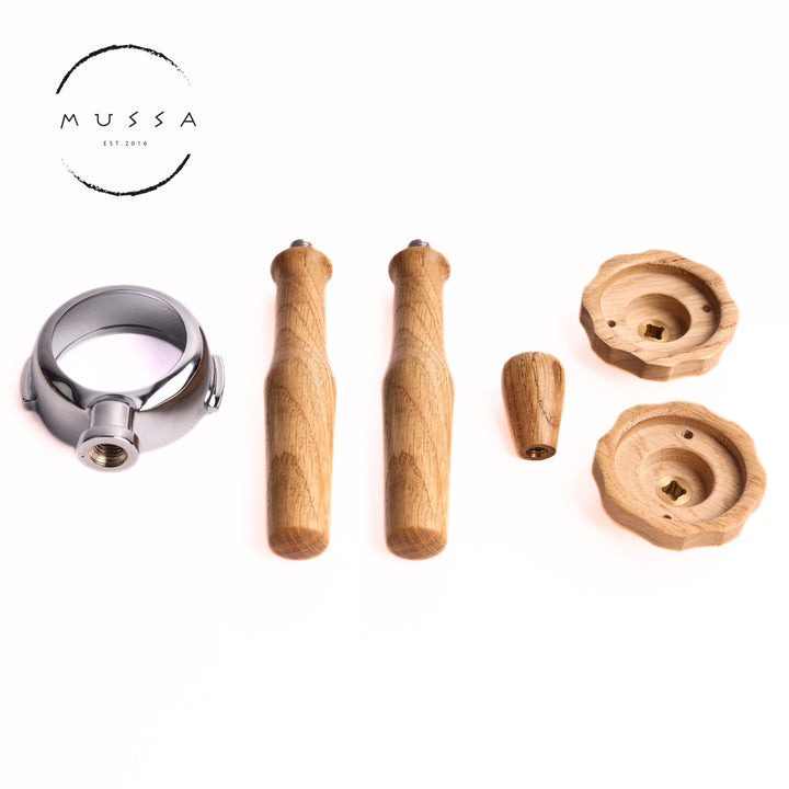 Rocket espresso kit (new design knobs) - wood selection