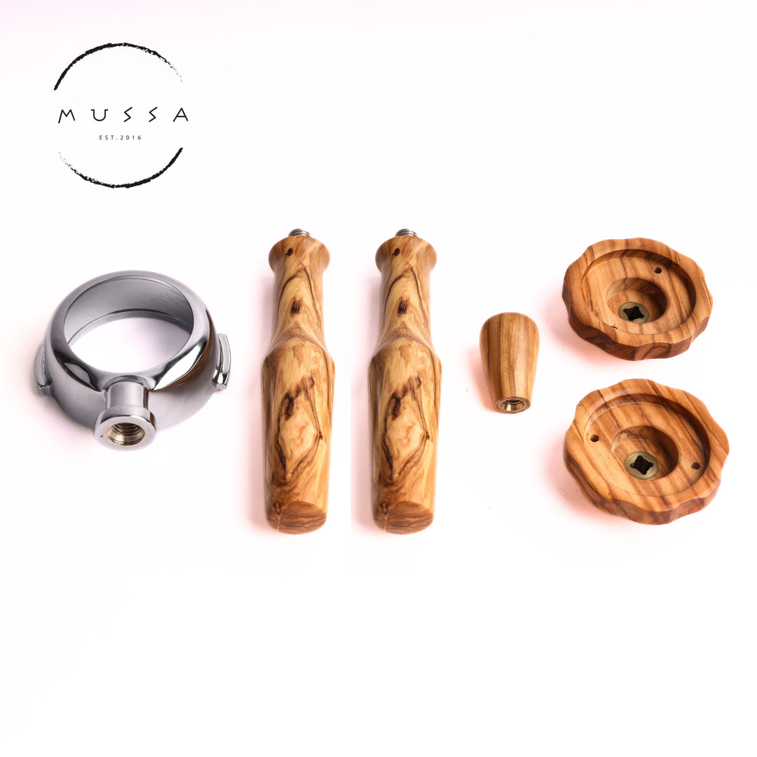 Rocket espresso kit (new design knobs) - wood selection
